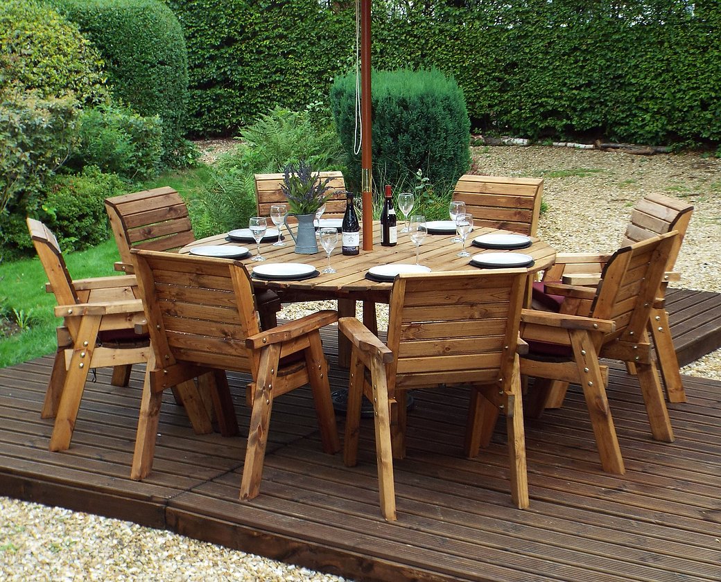 HB11 - Eight Seater Circular Table Set - Image 3