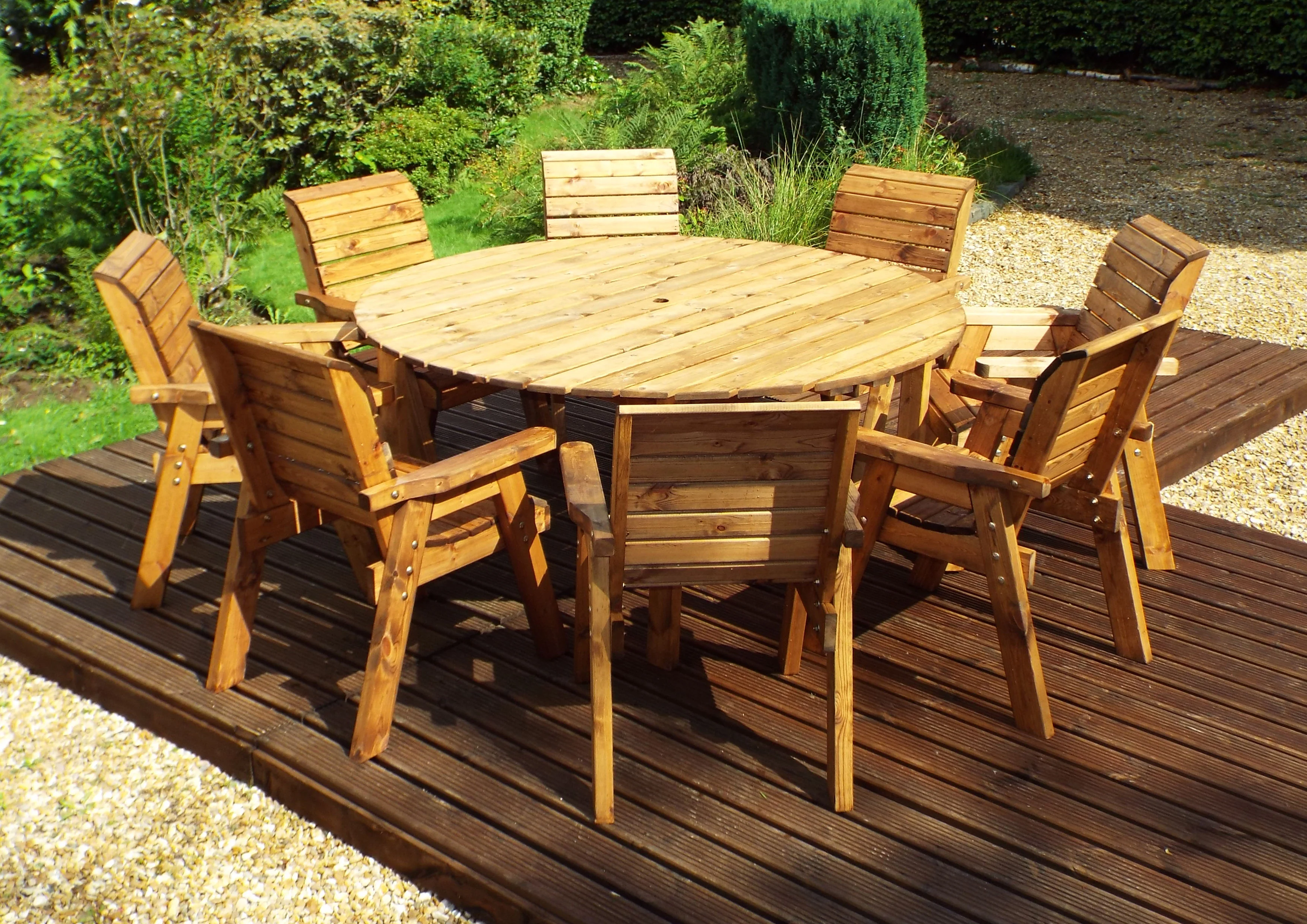 HB11 - Eight Seater Circular Table Set - Image 4