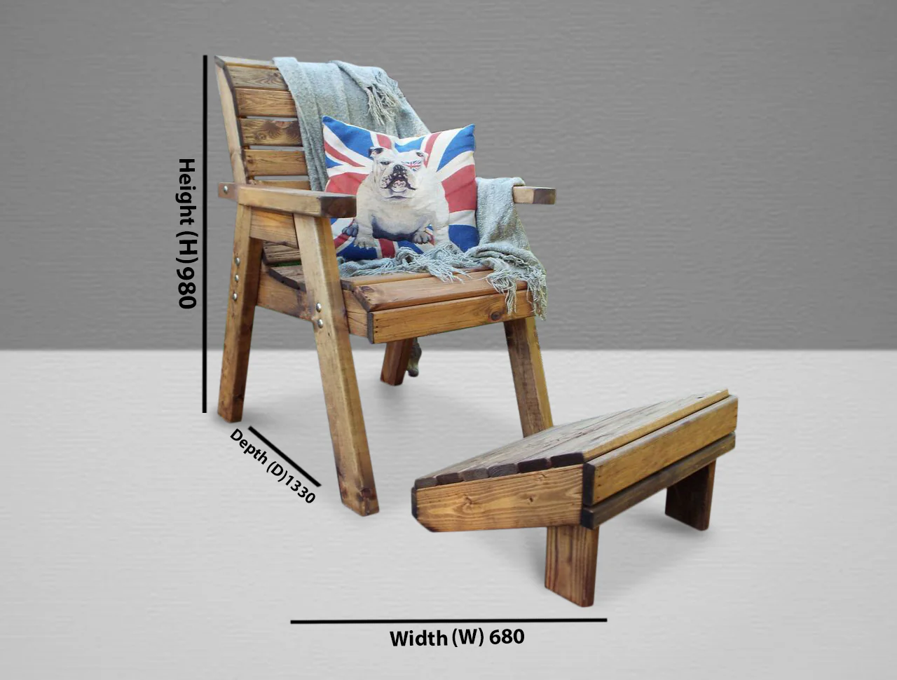 HB121 - One Seater Lounger - Image 4