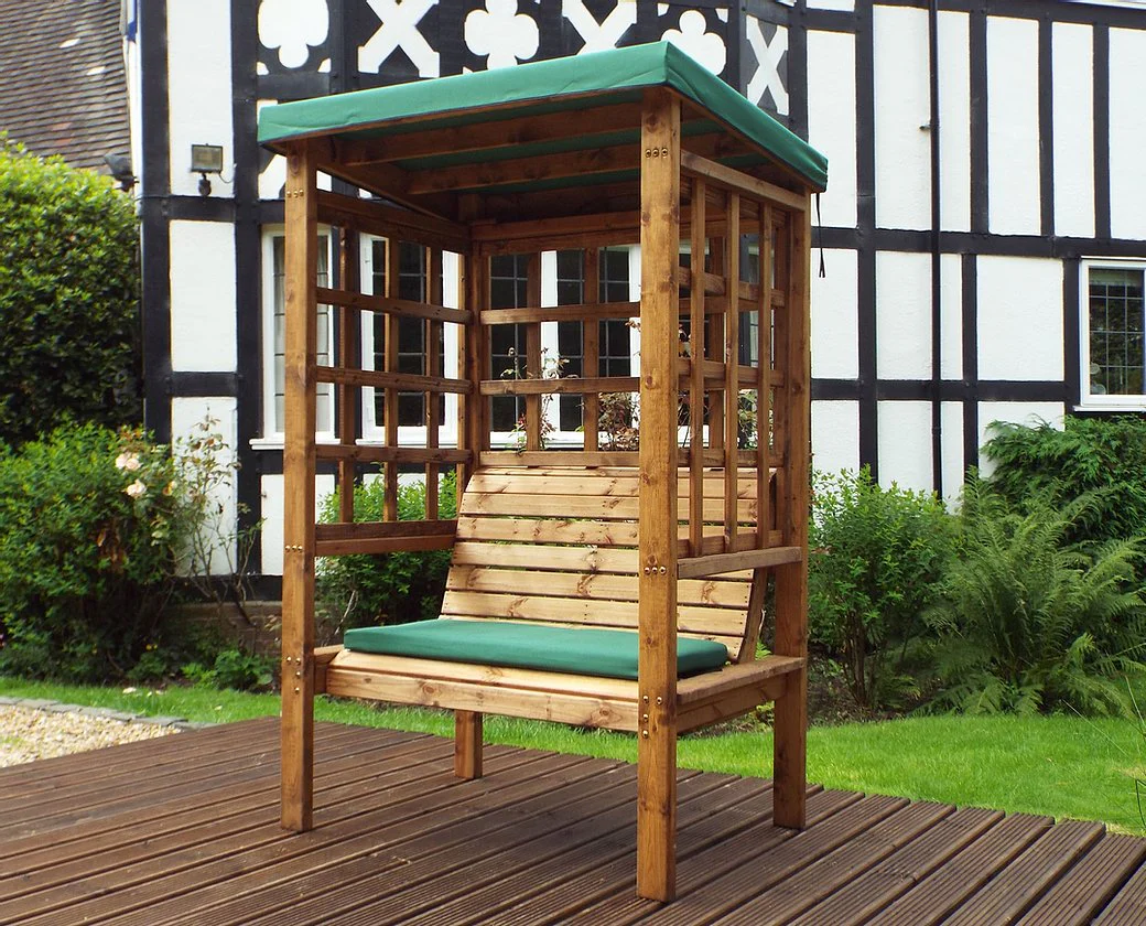 HB135G - Bramham Two Seater Arbour Green - Image 3