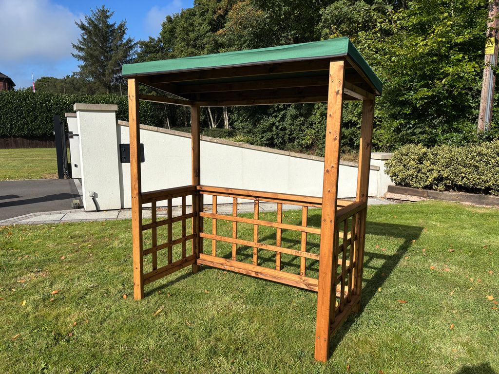 HB137 - Dorchester BBQ Shelter (Green , Grey or Burgundy) - Image 4