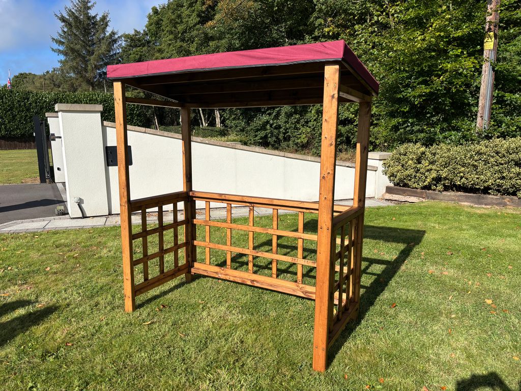 HB137 - Dorchester BBQ Shelter (Green , Grey or Burgundy) - Image 5