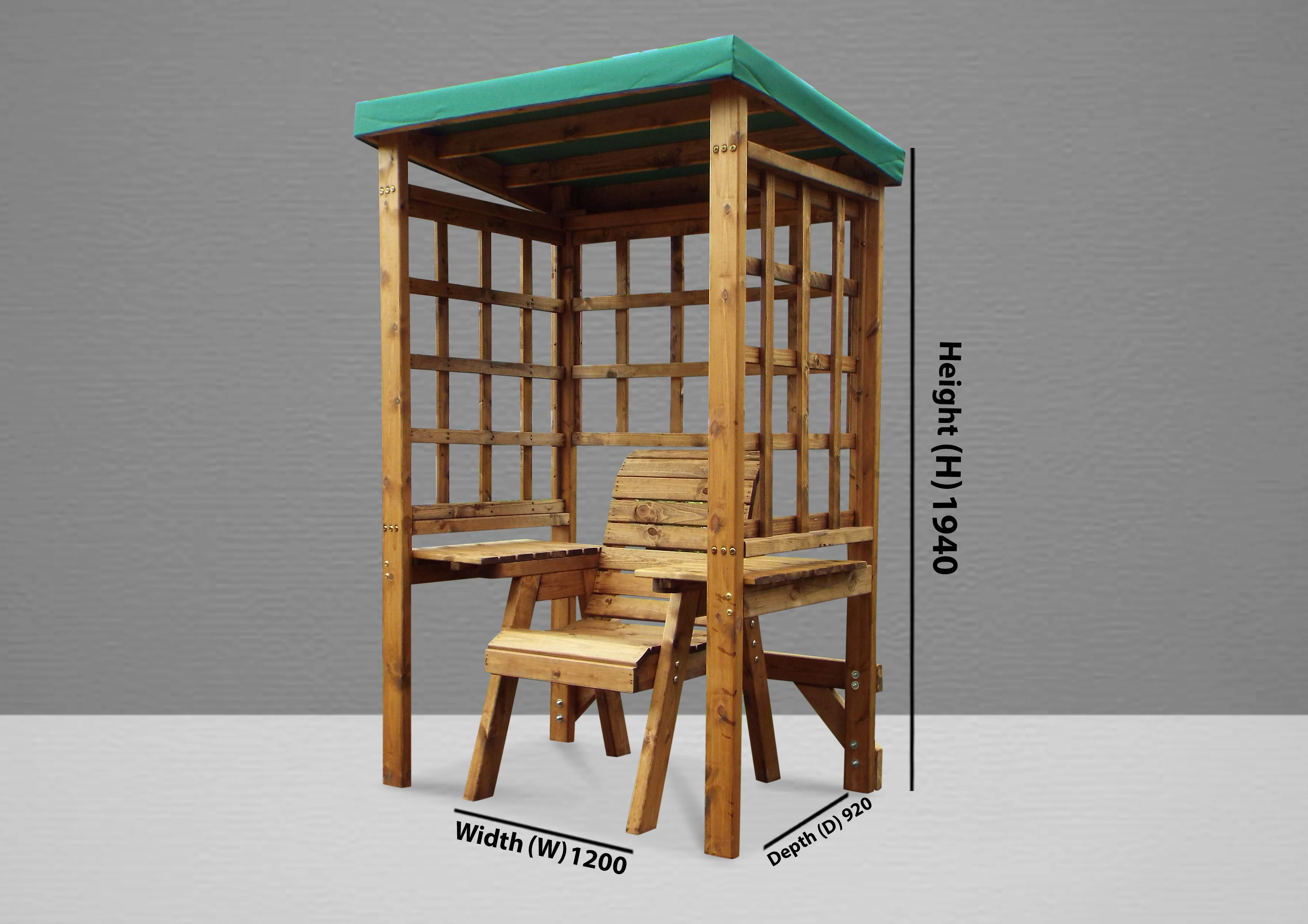 HB143G - Wentworth Single Arbour Green - Image 4