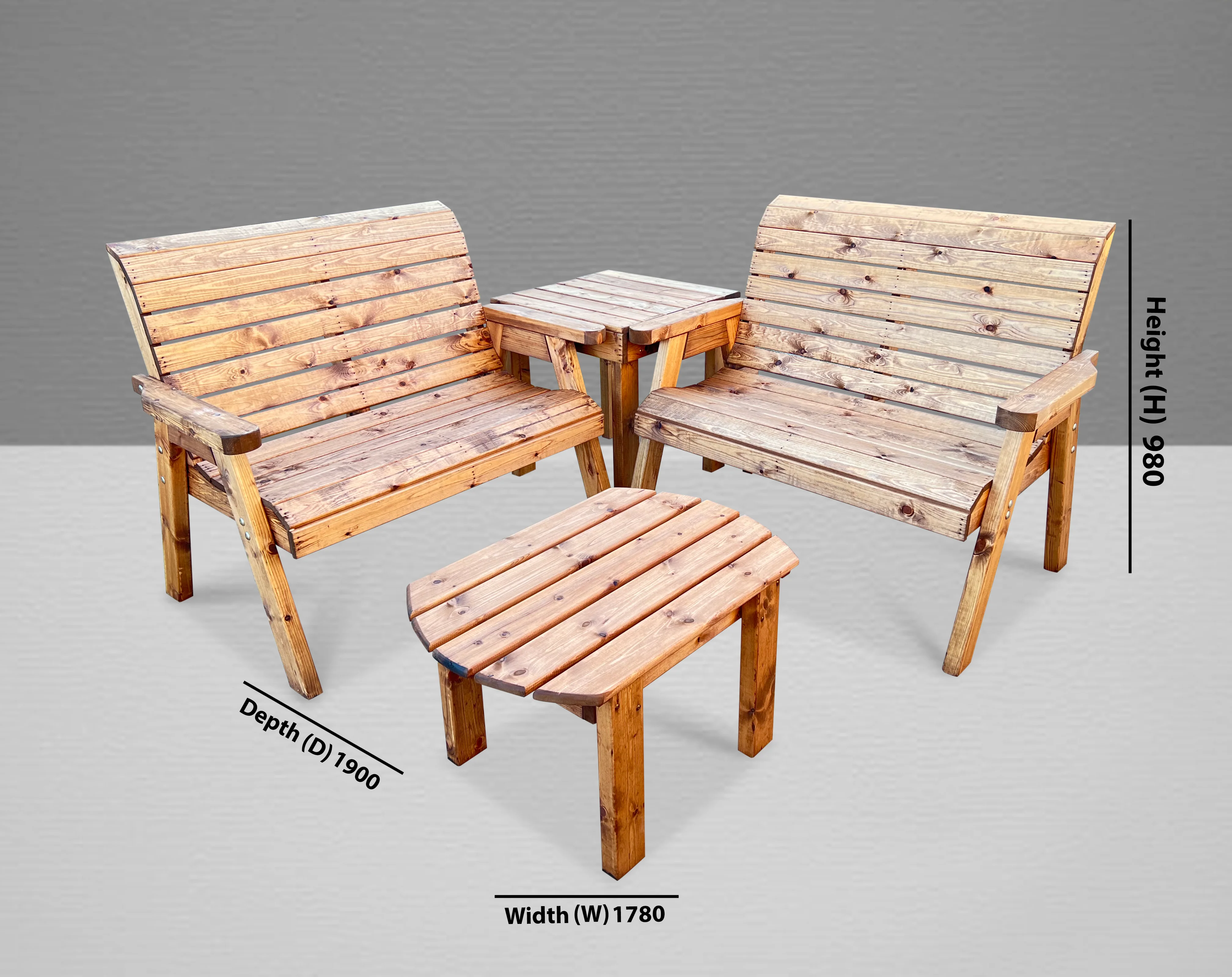 HB237 - Four Seater Balmoral Corner Set - Image 4