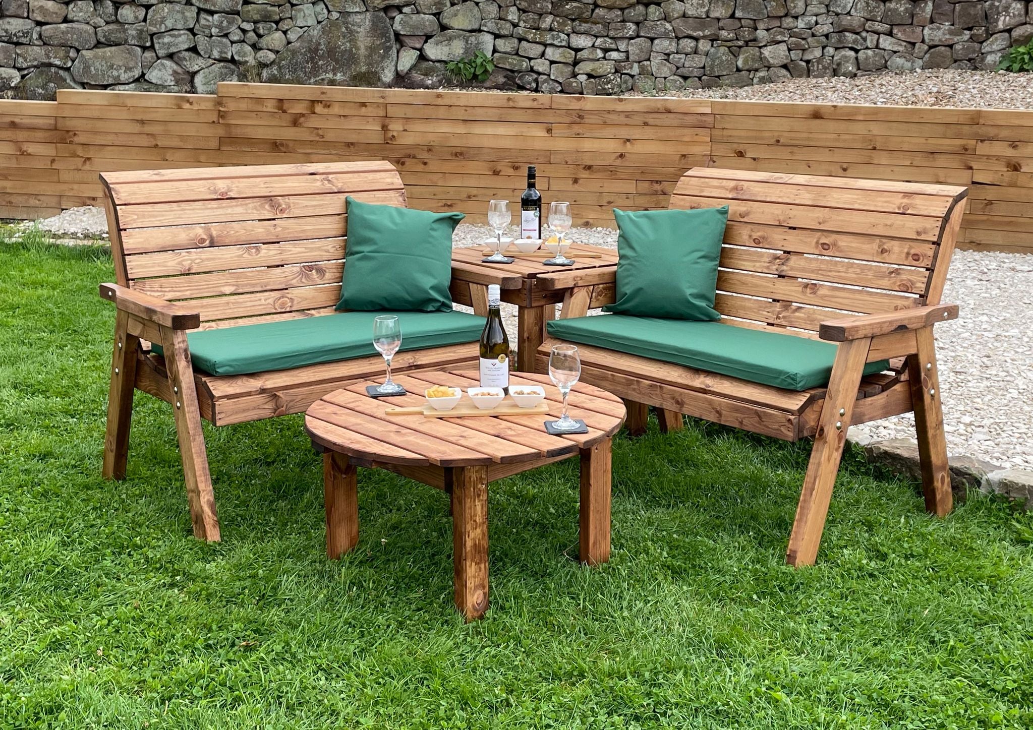 HB266 - Four Seater Balmoral Corner Set With Round Coffee - Image 4