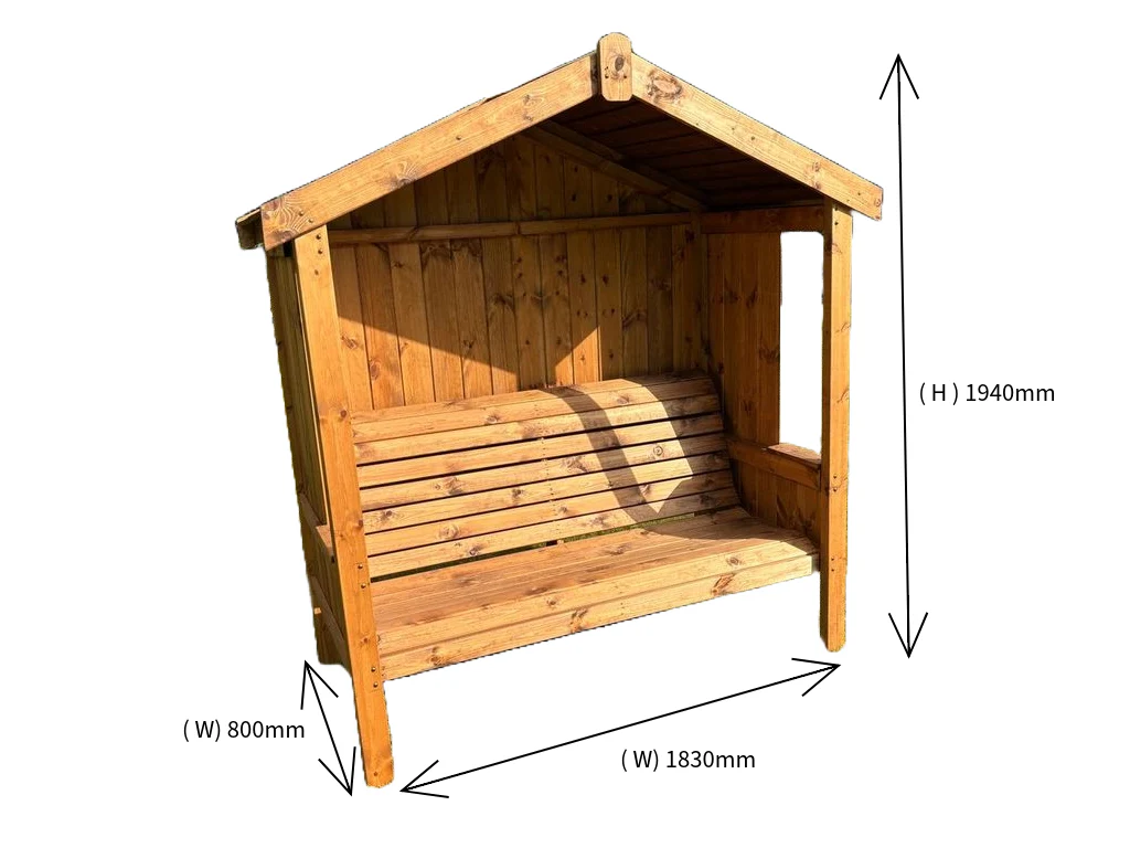 HB322 - Imperial Three Seater Arbour - Image 11