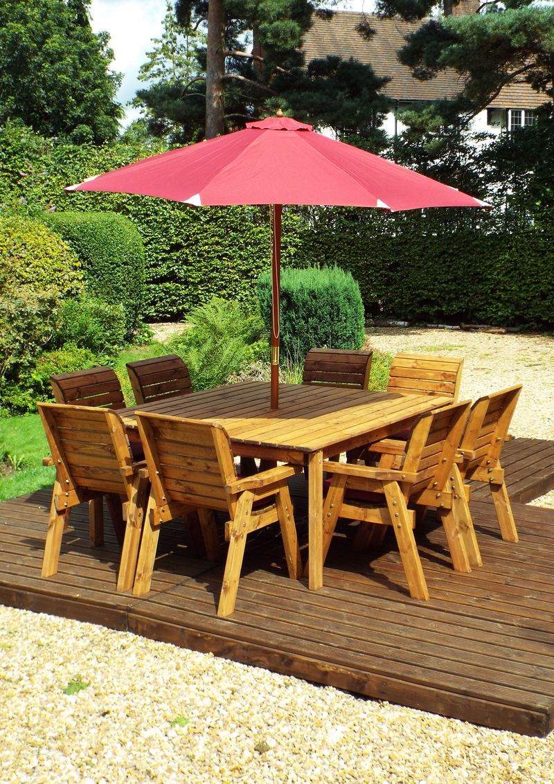 HB82 - Eight Seater Square Table Set - Image 5