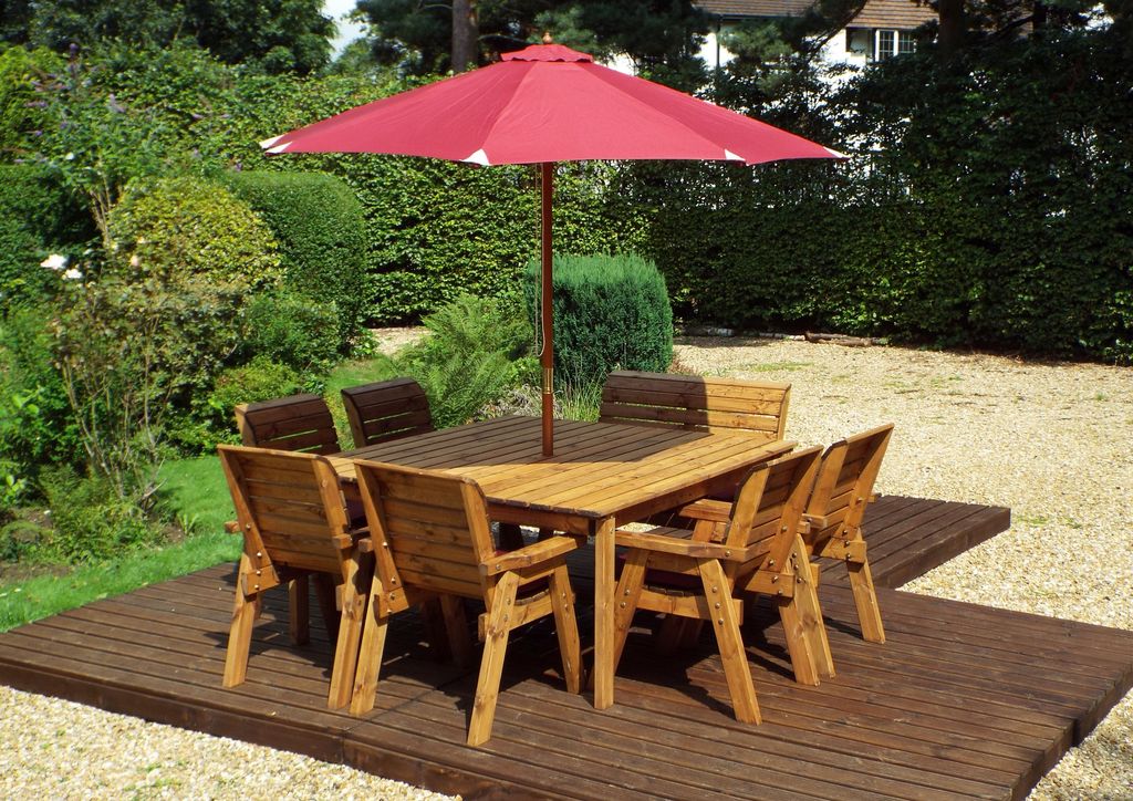 HB83 - Eight Seater Square Table Set - Image 4