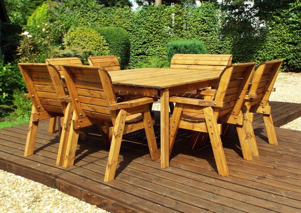 HB83 - Eight Seater Square Table Set - Image 6